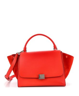Pre-Owned Celine Medium Trapeze Bag Leather