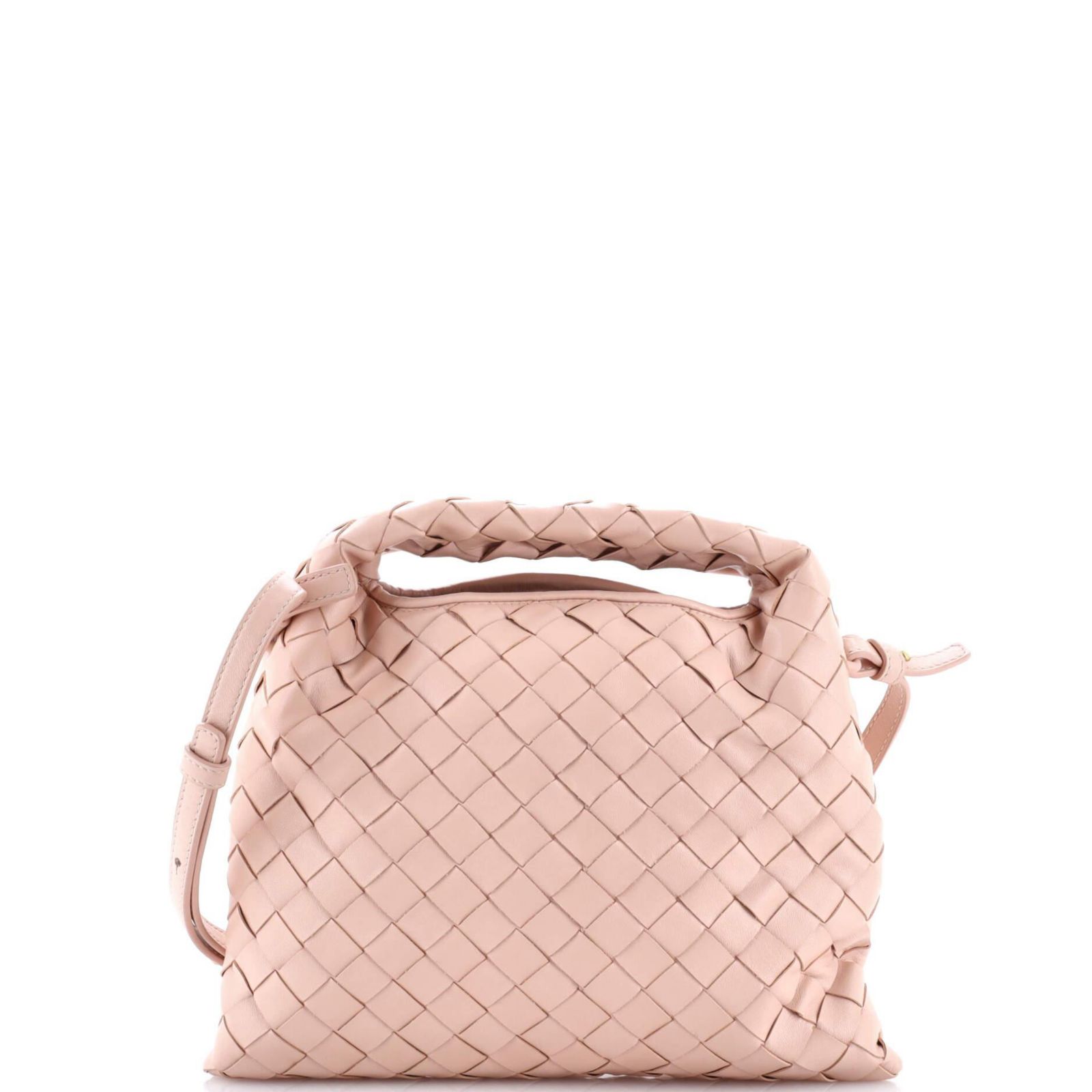 Pre-Owned Bottega Veneta Mini Hop Top Handle Bag Intrecciato Nappa