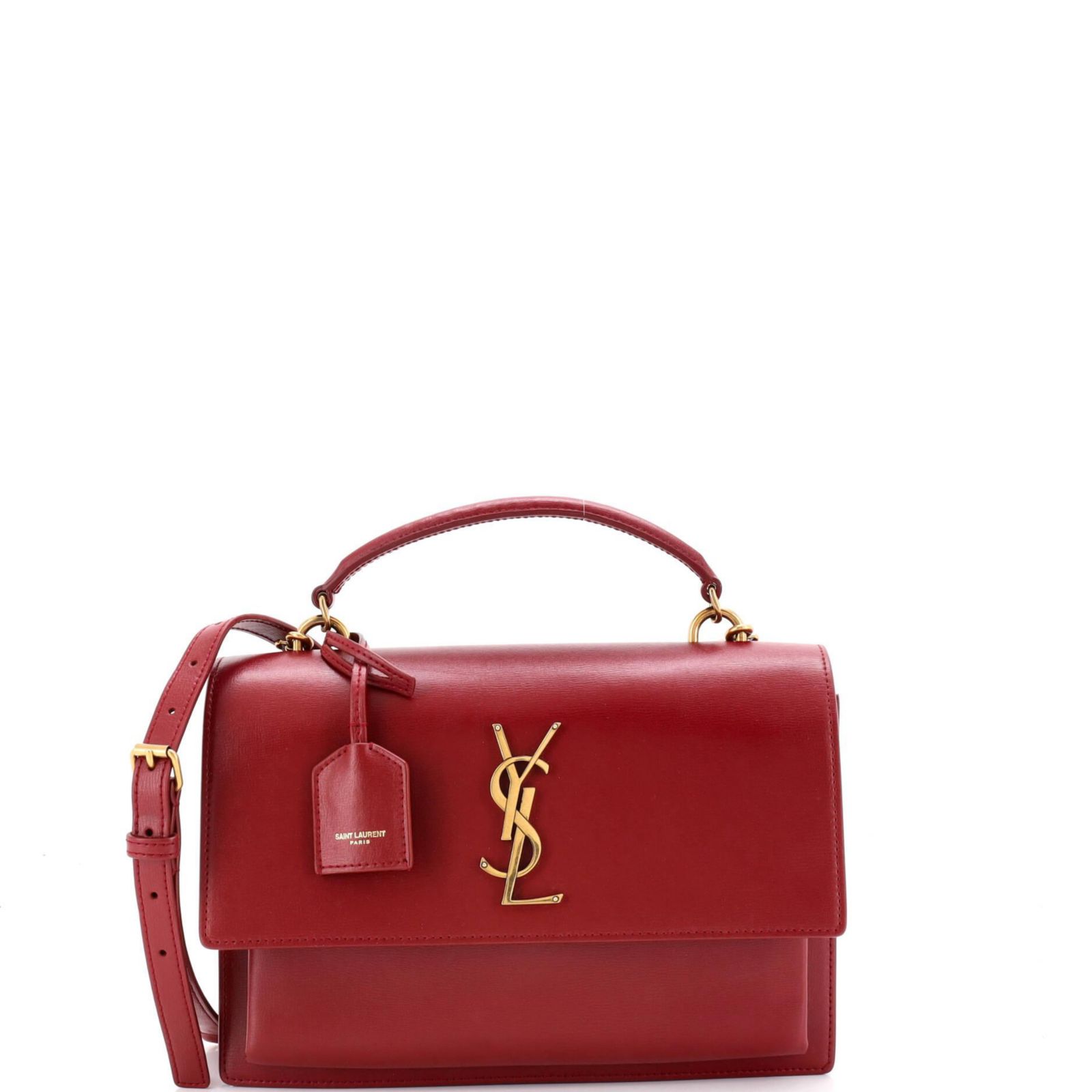 Сумка через плечо Pre-Owned Saint Laurent Medium Sunset Top Handle Leather