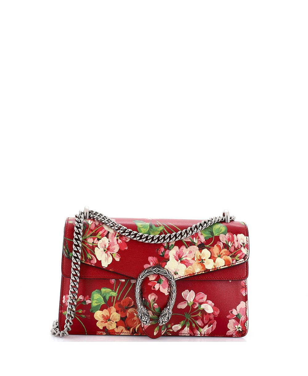 Б/у сумка Gucci Small Dionysus с принтом Blooms из кожи
