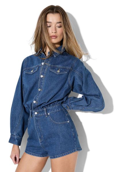 Женский джинсовый комбинезон MissPap Structured Shoulder