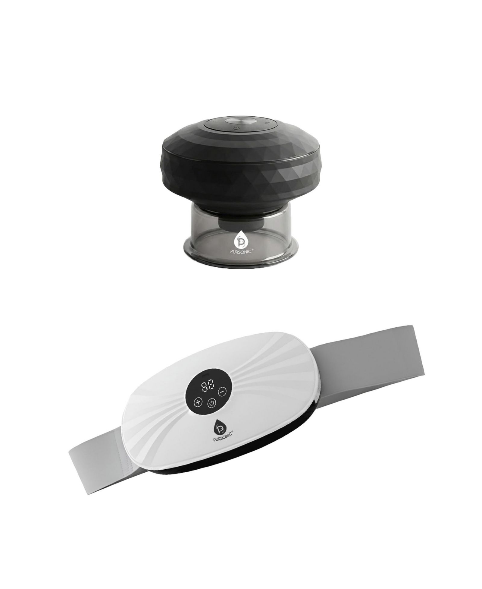 PURSONIC Rechargeable Cupping Therapy Device and Stomach and Back Massager