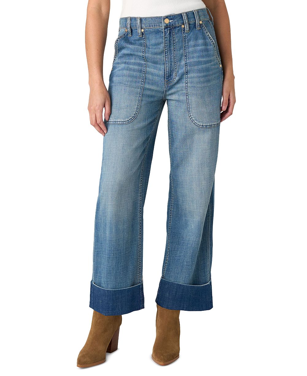 Liverpool Los Angeles Petite High-Waisted Straight-Leg Relaxed Jeans