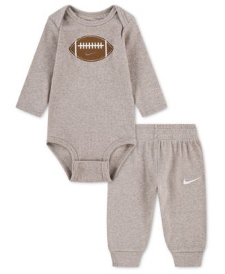 Nike Baby Boys' Readyset Grow Football Long-Sleeve Bodysuit and Pants, 2-Piece Set