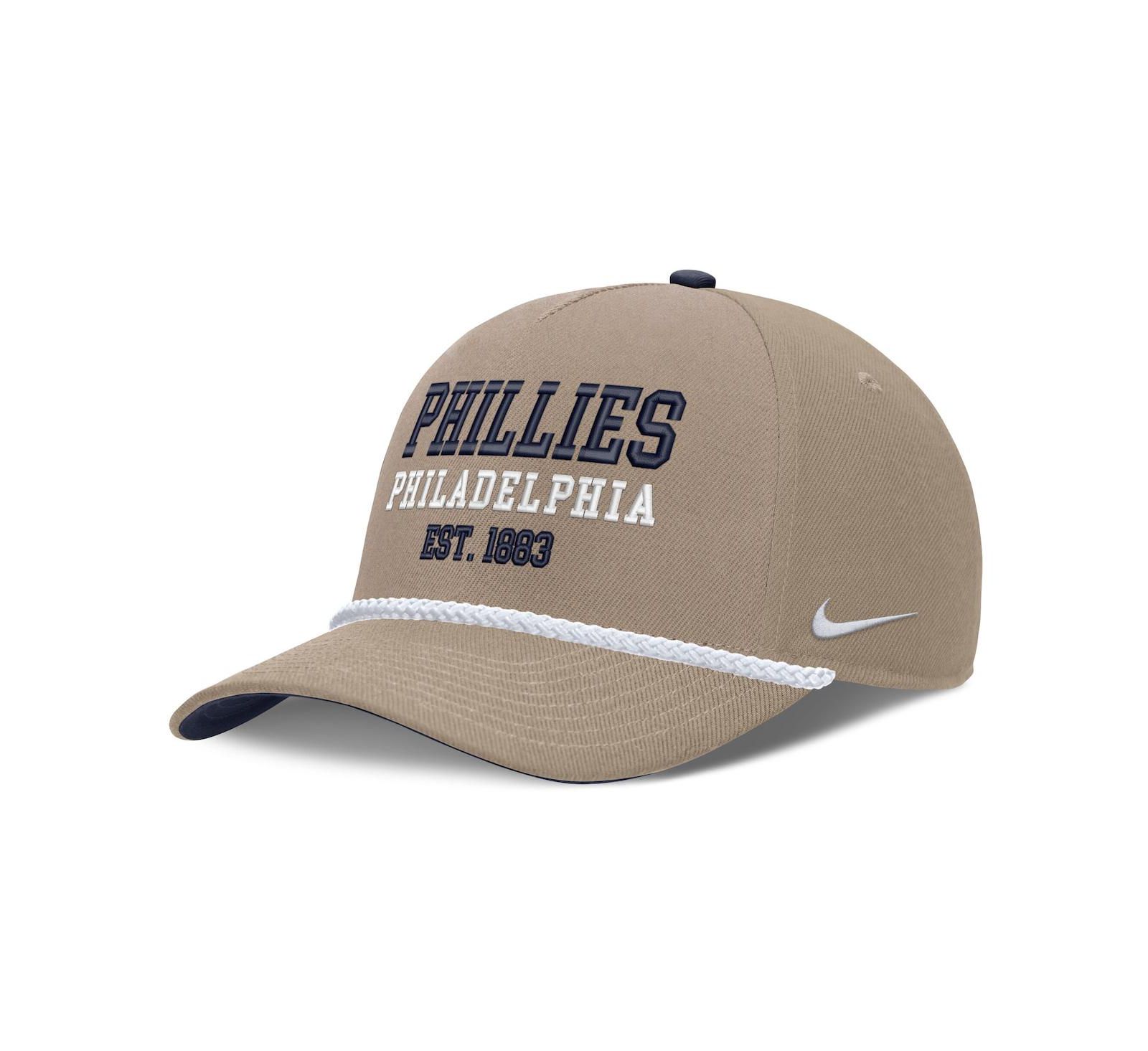 Nike Men's Khaki Philadelphia Phillies Father's Day Rope Rise Adjustable Hat