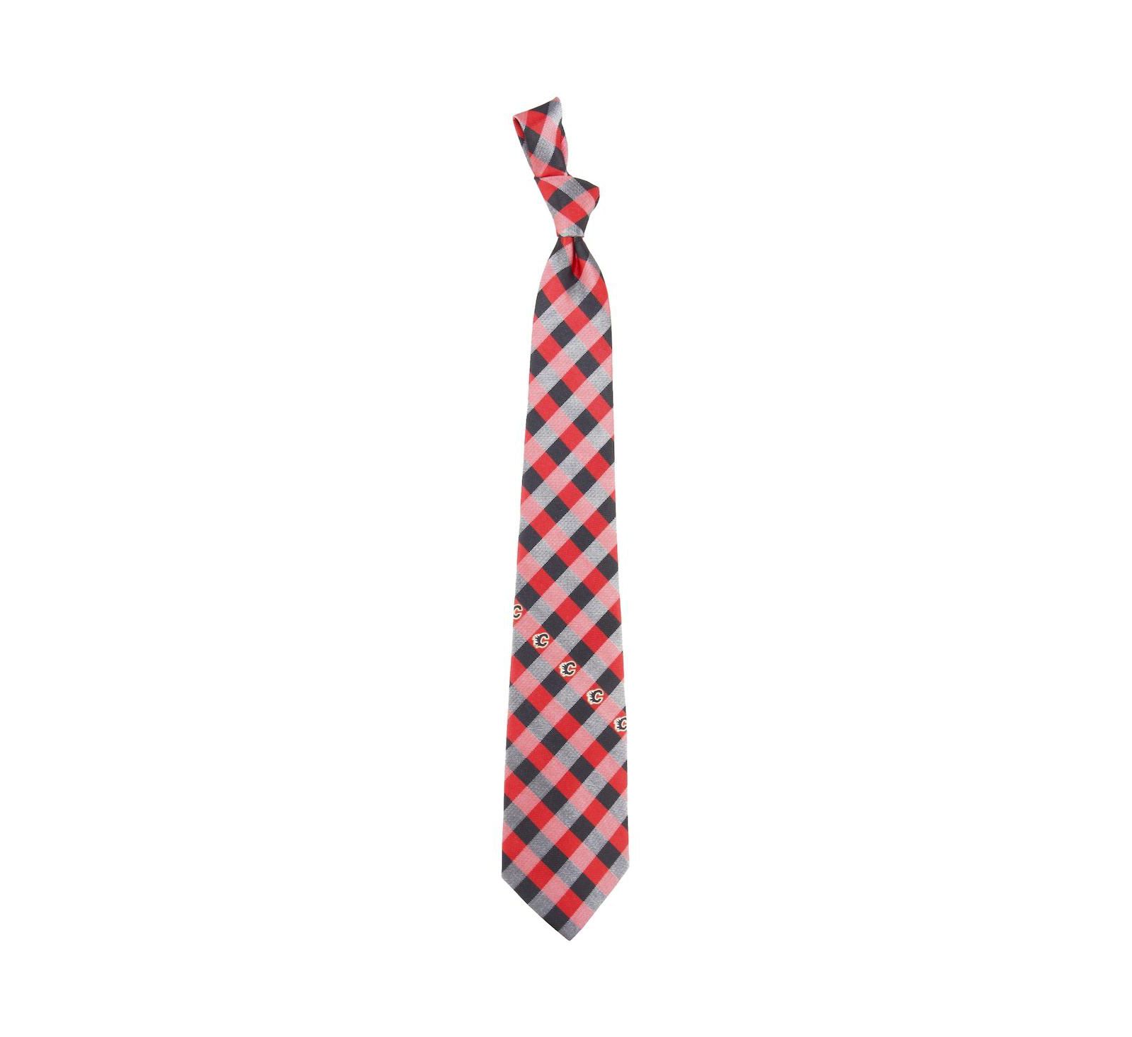 Галстук Eagles Wings Men's Calgary Flames Woven Poly Check