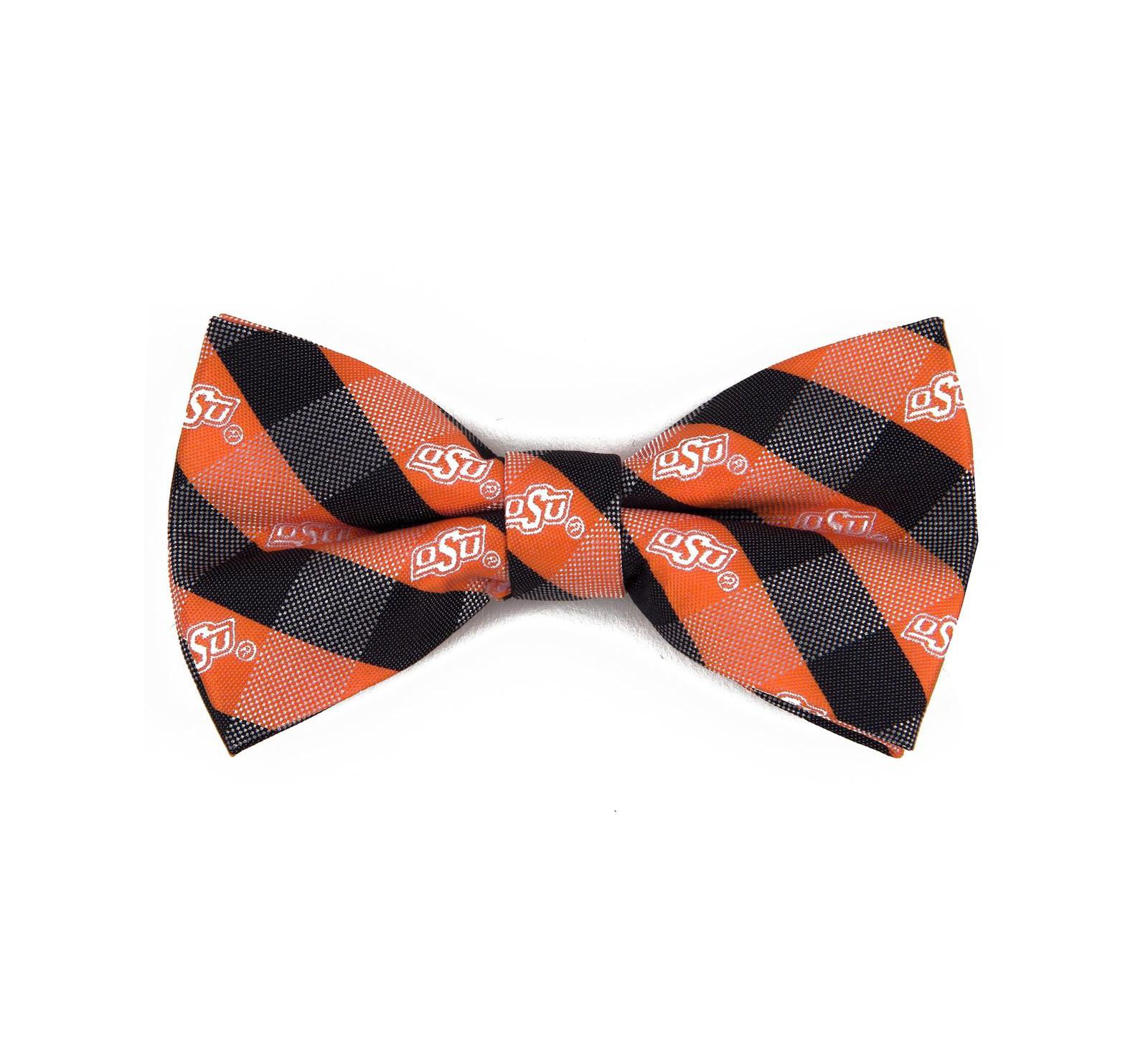 Eagles Wings Men's Oklahoma State Cowboys Check Bow Tie