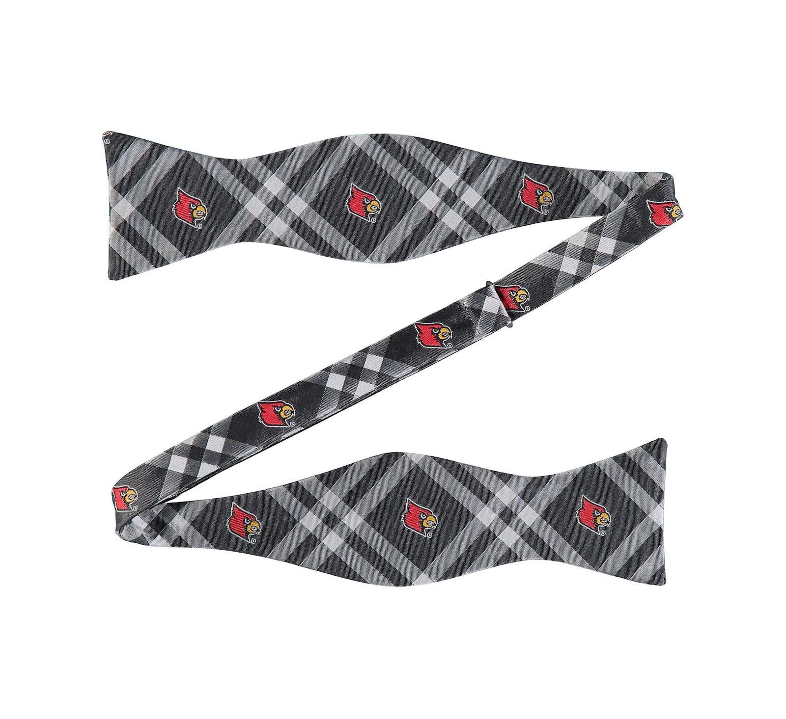 Eagles Wings Men's Black Louisville Cardinals Rhodes Self-Tie Bow Tie