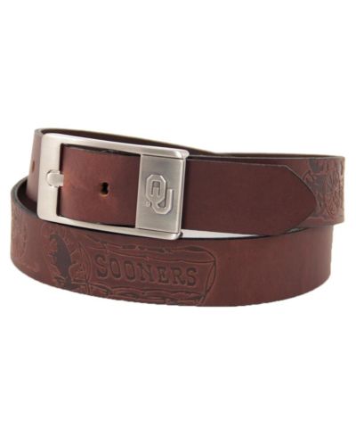 Eagles Wings Men's Oklahoma Sooners Brandish Leather Belt