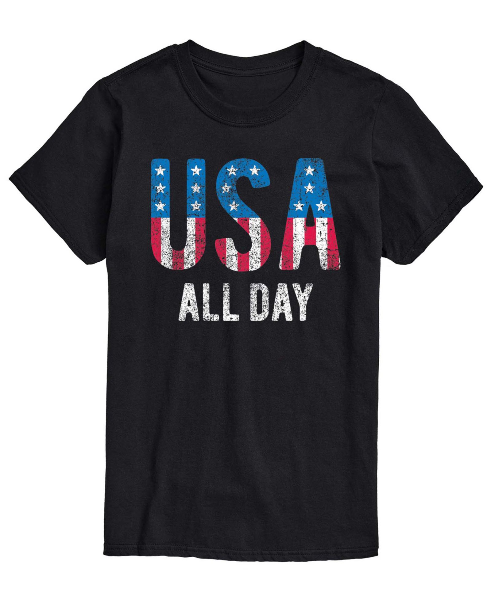 AIRWAVES Men's USA All Day Flag Fill Short-Sleeve Graphic T-Shirt