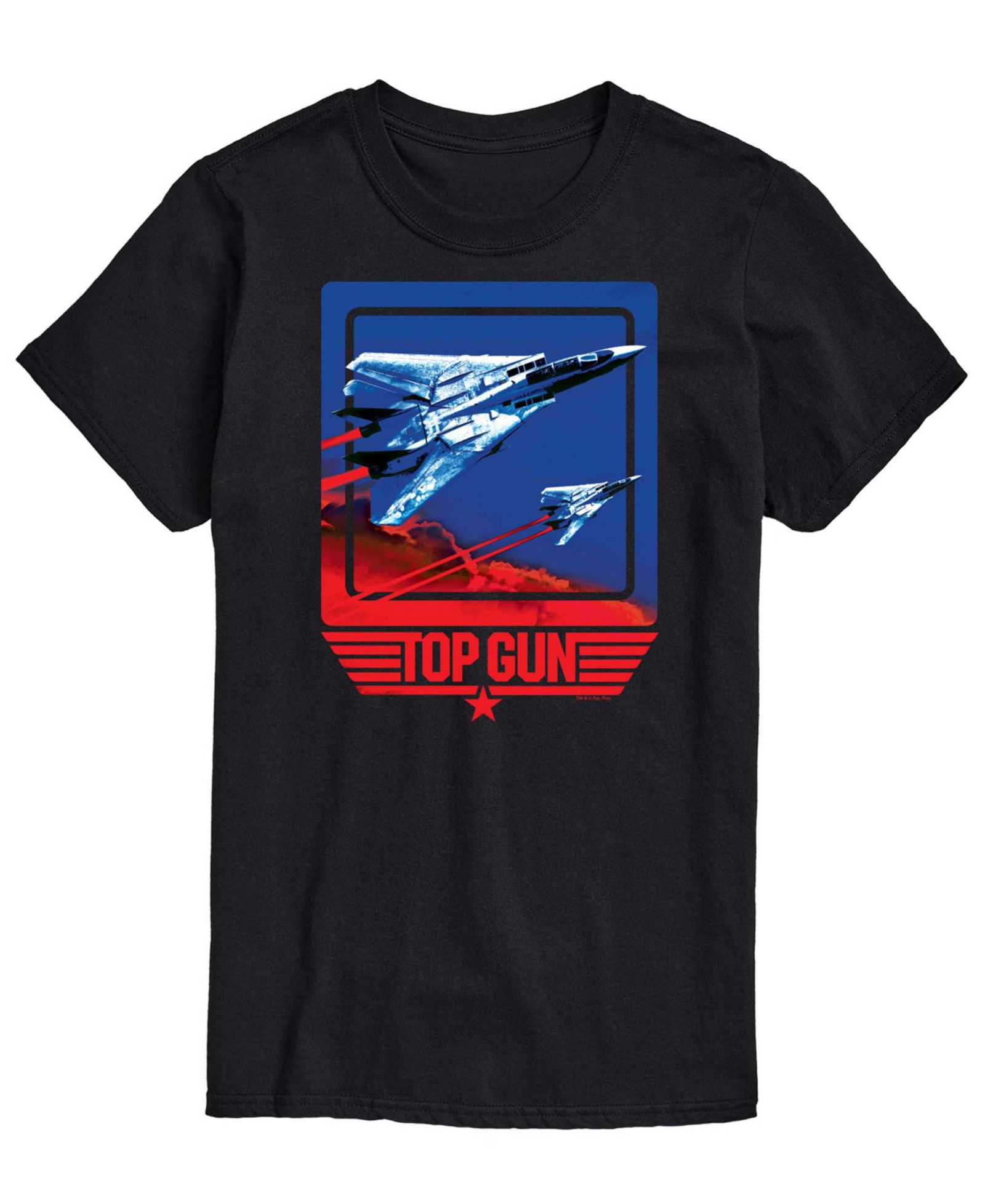 AIRWAVES Men's Top Gun Jet Short-Sleeve Graphic T-Shirt