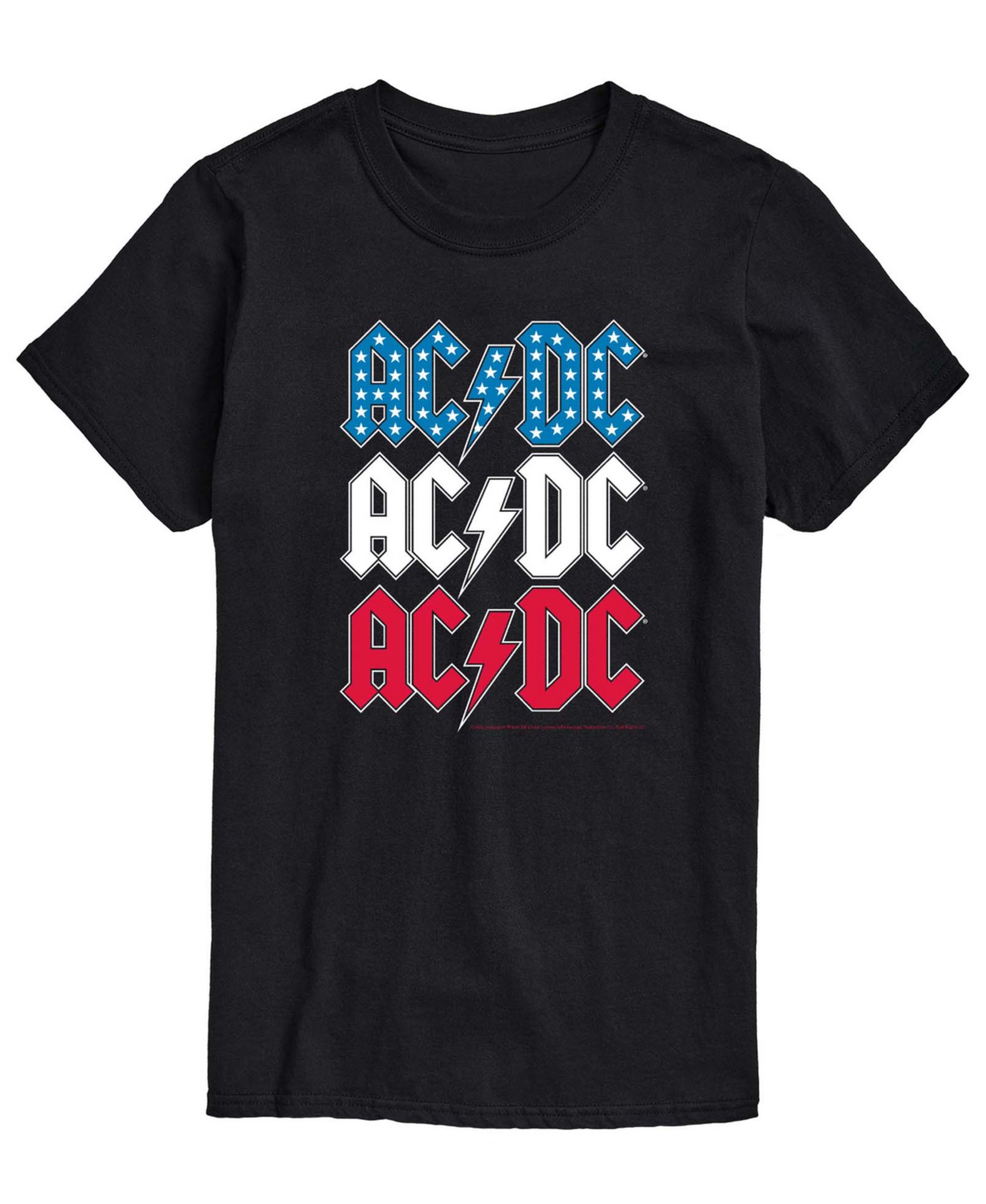 AIRWAVES Men's ACDC USA Stack Short-Sleeve Graphic T-Shirt