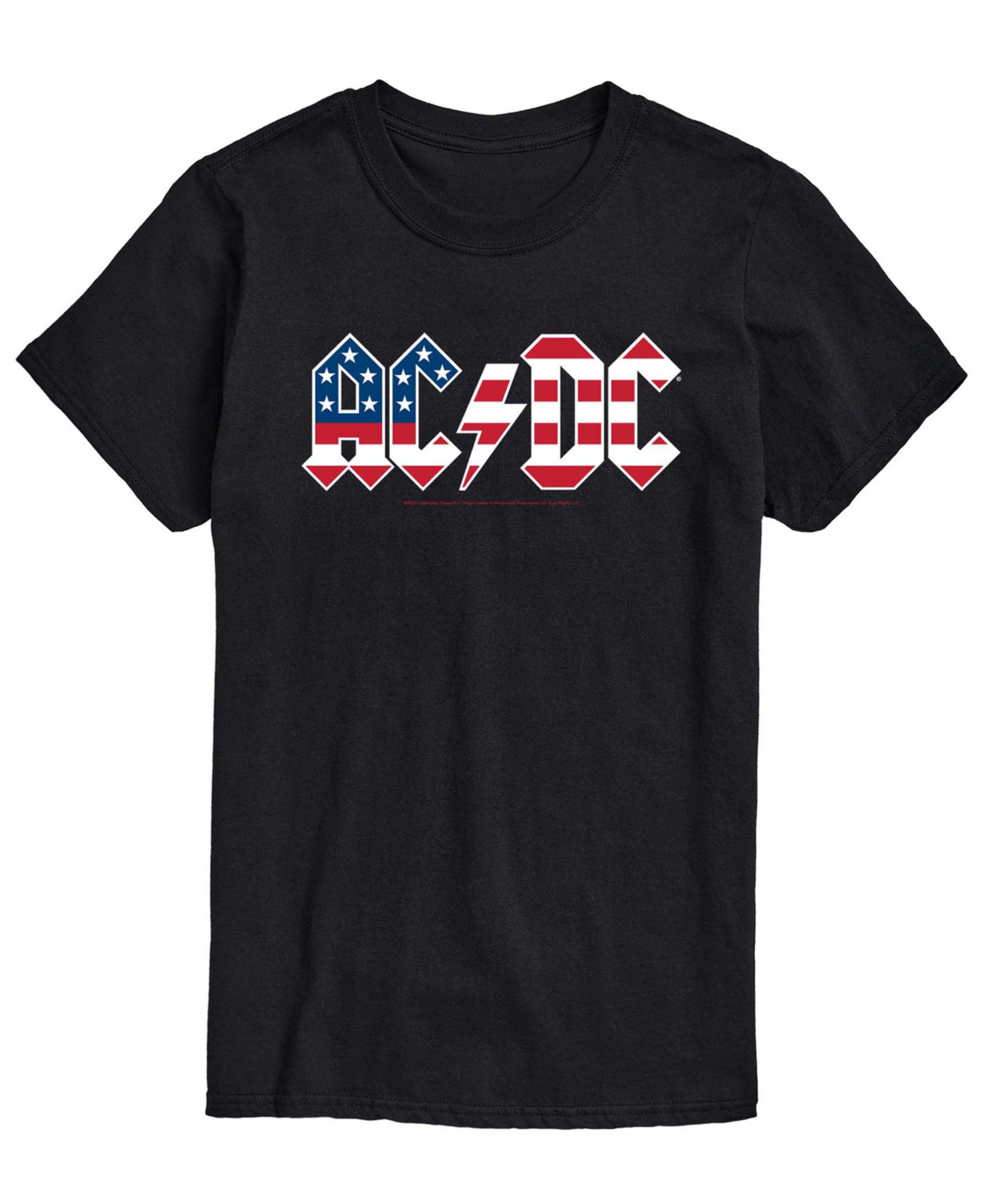 AIRWAVES Men's AC/DC Americana Logo Short-Sleeve Graphic T-Shirt
