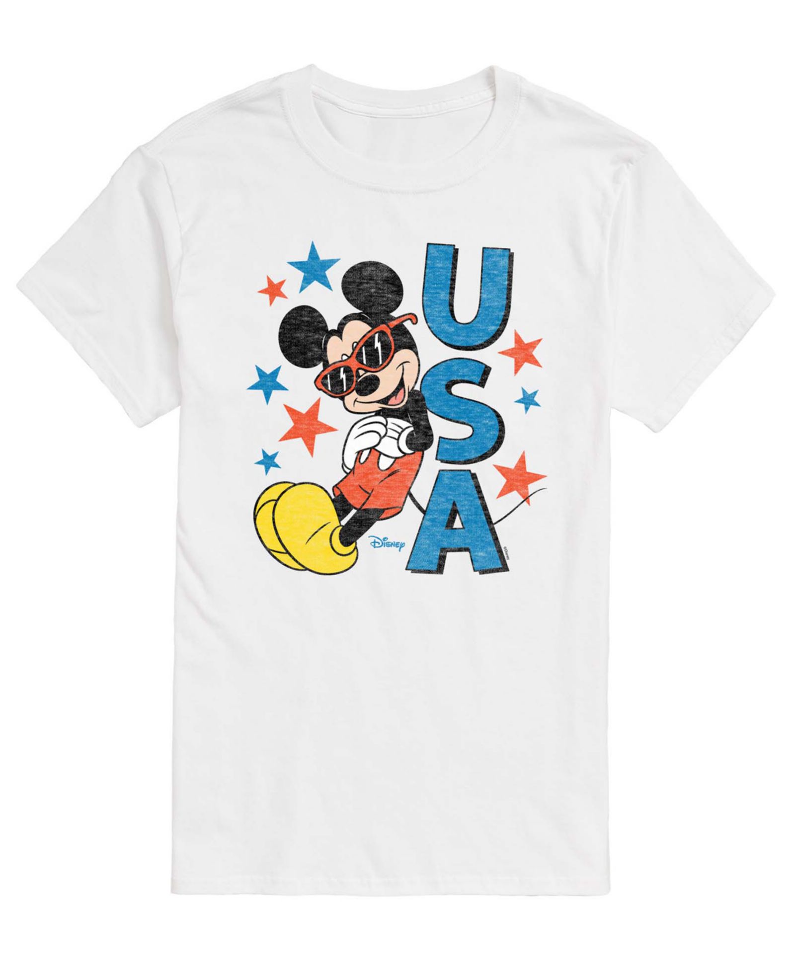 AIRWAVES Men's Disney Mickey USA Short-Sleeve Graphic T-Shirt
