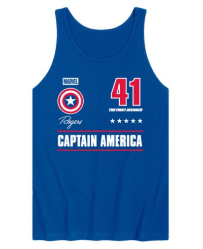 Мужская майка AIRWAVES Captain America Jersey Sleeveless Graphic Tank Top