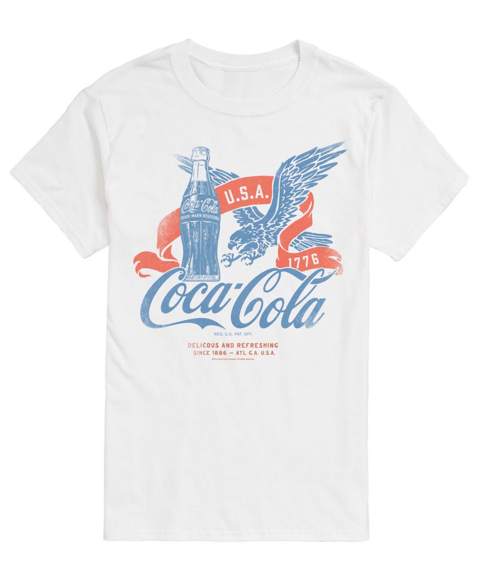 AIRWAVES Men's Coca-Cola USA Eagle Short-Sleeve Graphic T-Shirt