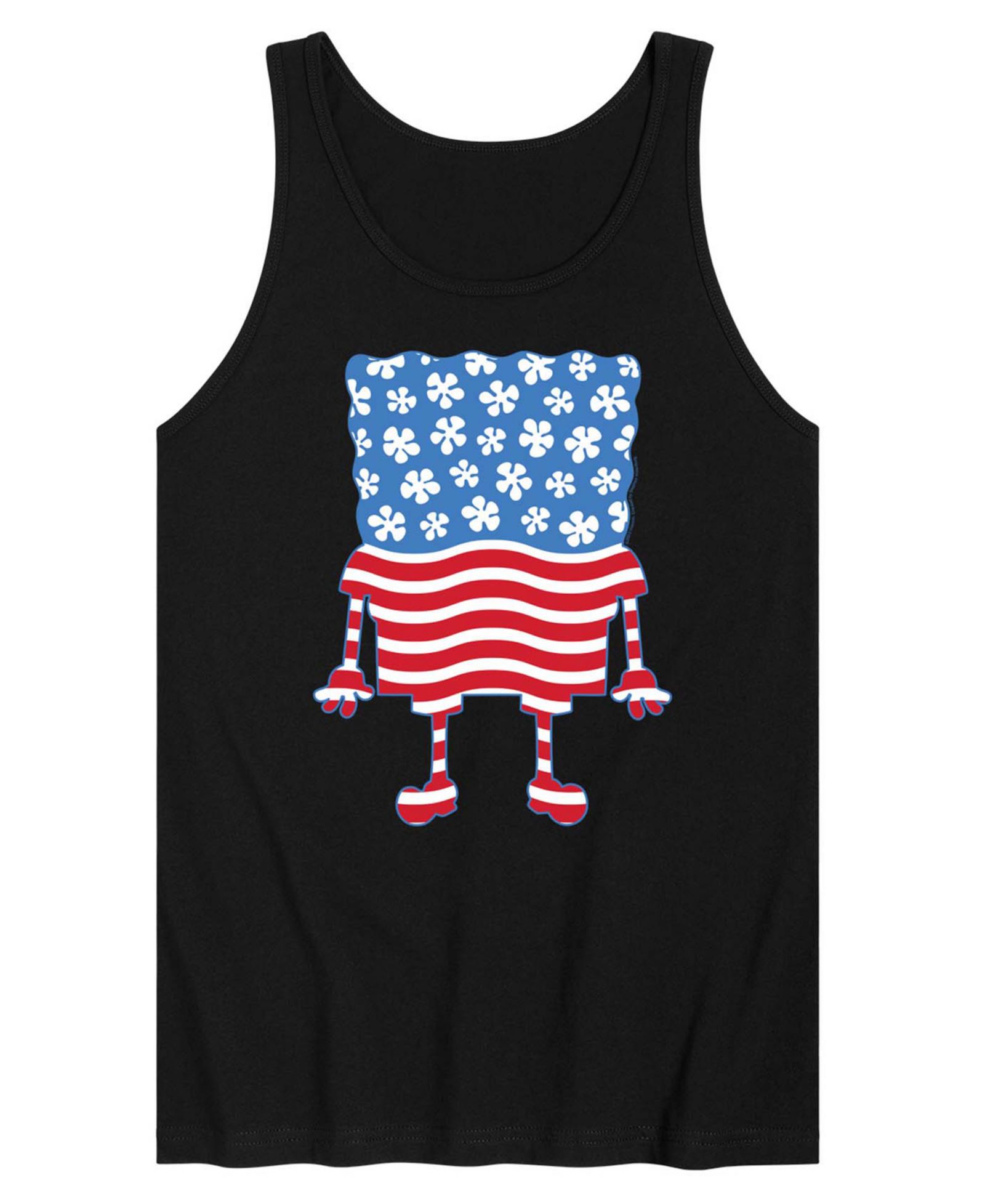 Мужской топ без рукавов AIRWAVES SpongeBob SquarePants Silhouette Stars Stripes