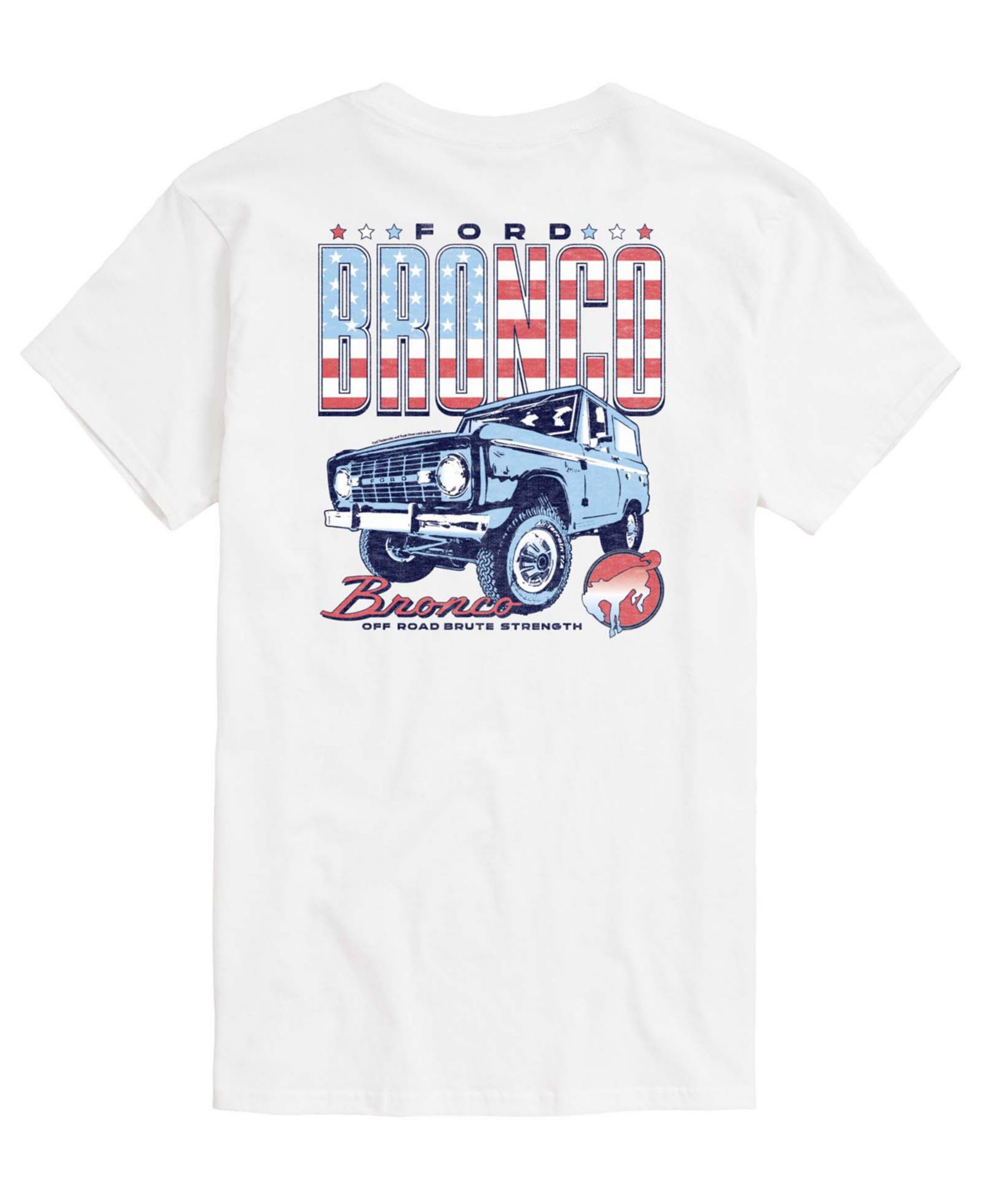 AIRWAVES Men's Ford 1970 Bronco American Short-Sleeve Graphic T-Shirt