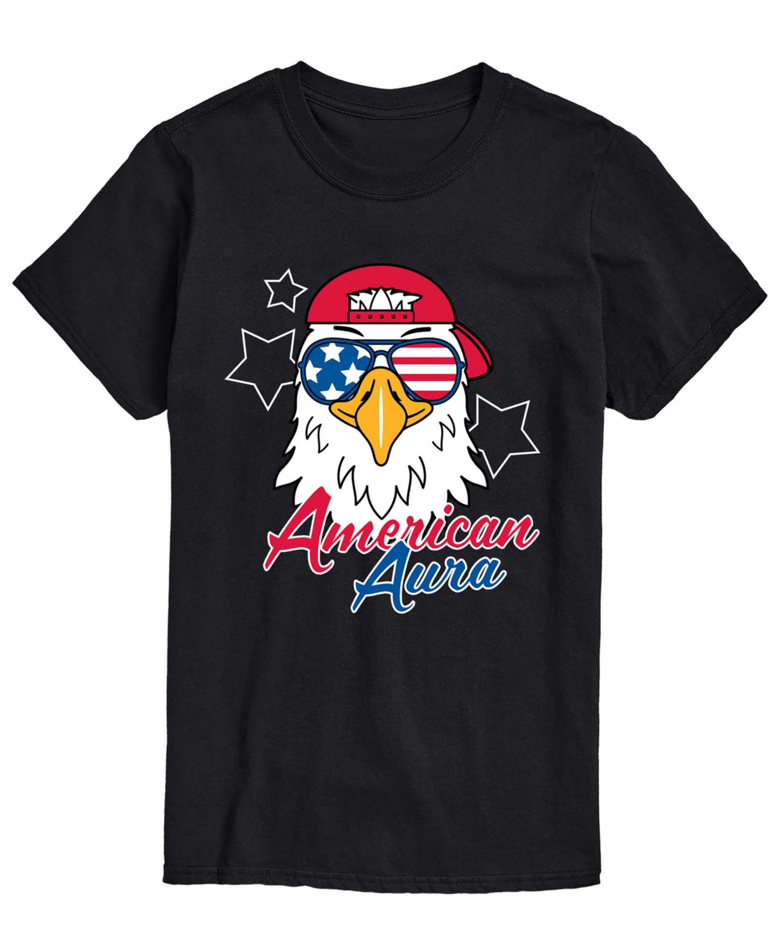 AIRWAVES Men's American Aura Eagle Short-Sleeve Graphic T-Shirt