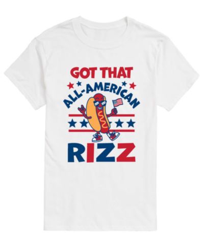 Мужская футболка AIRWAVES All American Rizz Hotdog с графическим принтом, короткий рукав