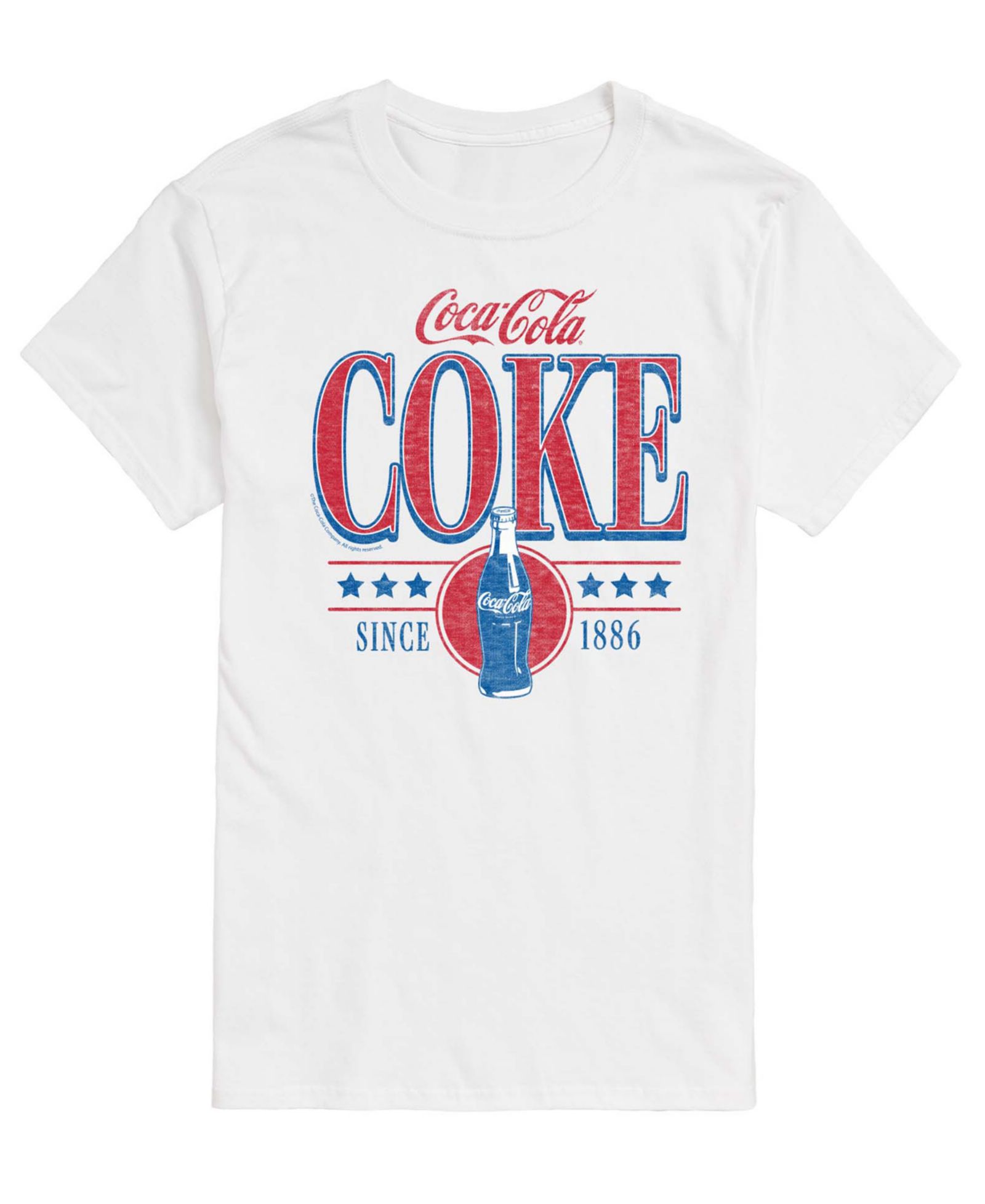 AIRWAVES Men's Coca-Cola 90s Collegiate Design Short-Sleeve Graphic T-Shirt