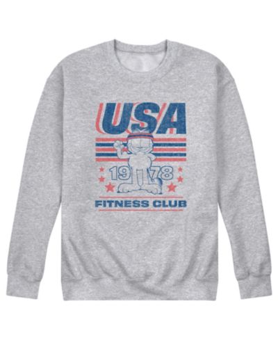 AIRWAVES Men's Garfield USA Fitness Crew Fleece Sweatshirt
