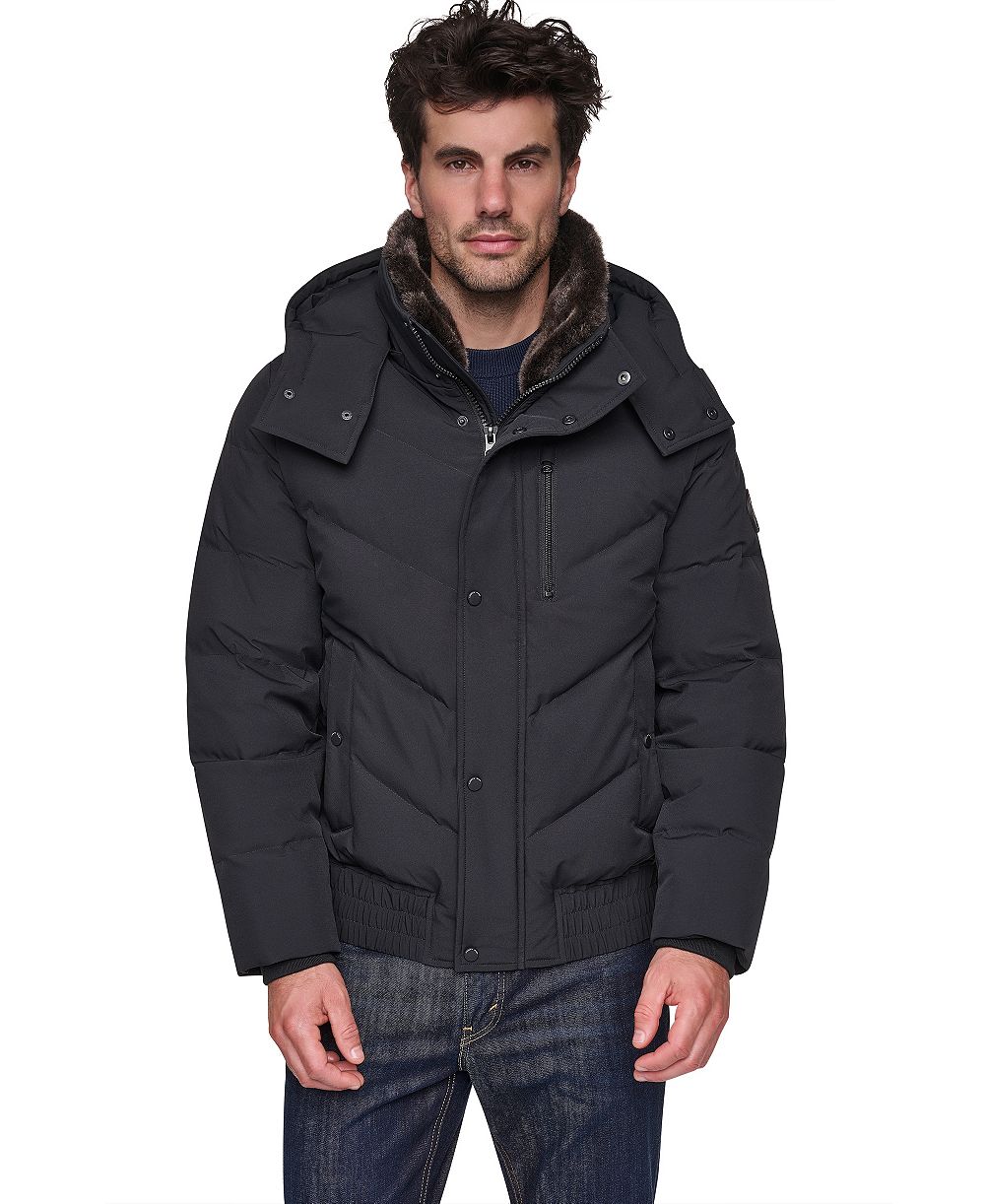 Marc New York Men's Hooded Bomber Jacket