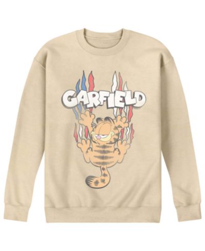 AIRWAVES Men's Garfield Americana Tonal Washed Crew Fleece Sweatshirt