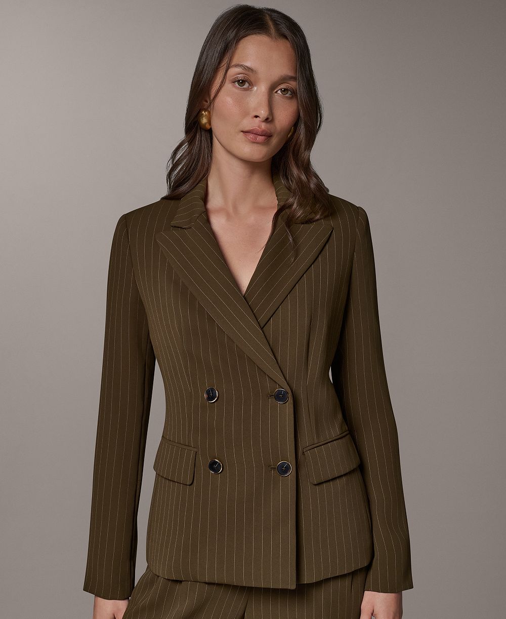 Женский блейзер Donna Karan New York Notch Lapel Collar