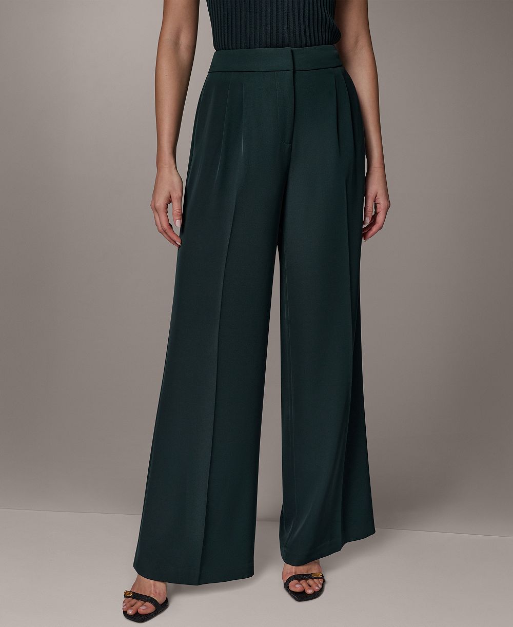 Donna Karan New York брюки широкие с высокой посадкой для женщин