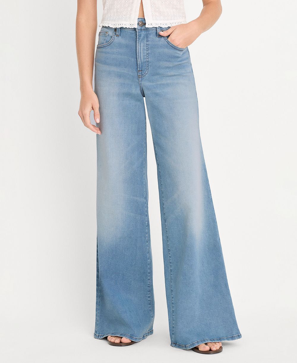 Good American Women's Good Waist Palazzo Jeans