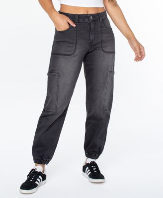 Celebrity Pink Juniors' High-Rise Cargo Jogger Pants