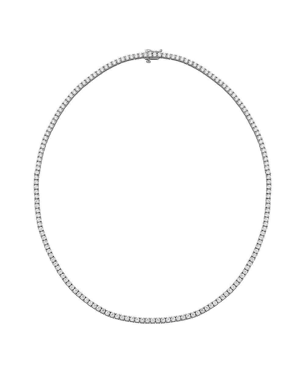 Arabella ожерелье-чокер с белым кубическим цирконием (20-1/4 ct. t.w.) из стерлингового серебра