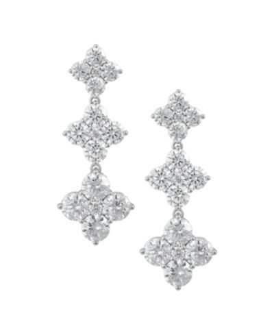 Arabella White Cubic Zirconia Drop Earrings (30 ct. t.w.) in Sterling Silver