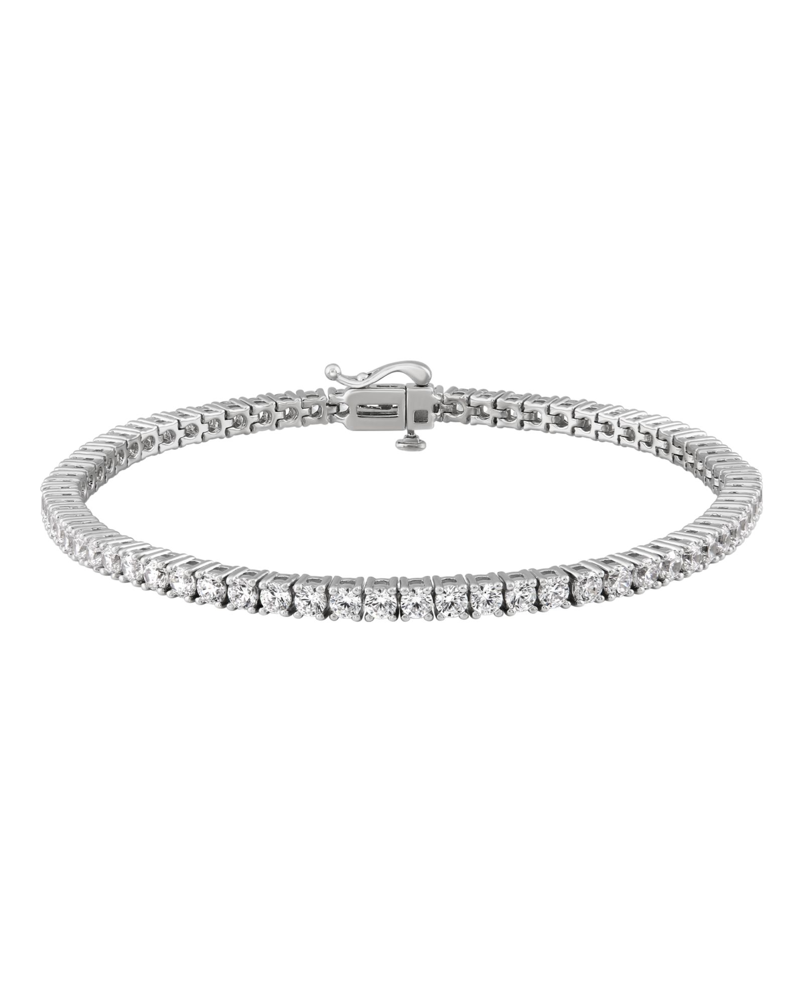 Arabella браслет с белым фианитом (8-5/8 ct. t.w.) из стерлингового серебра