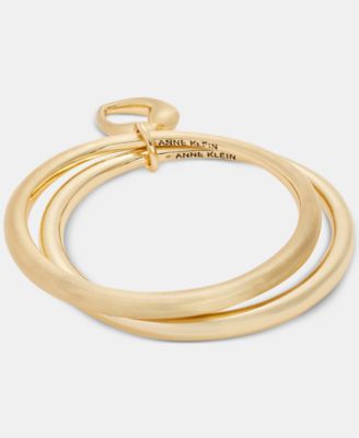 Комплект браслетов Anne Klein Puffy Heart Charm, 2-Piece Set