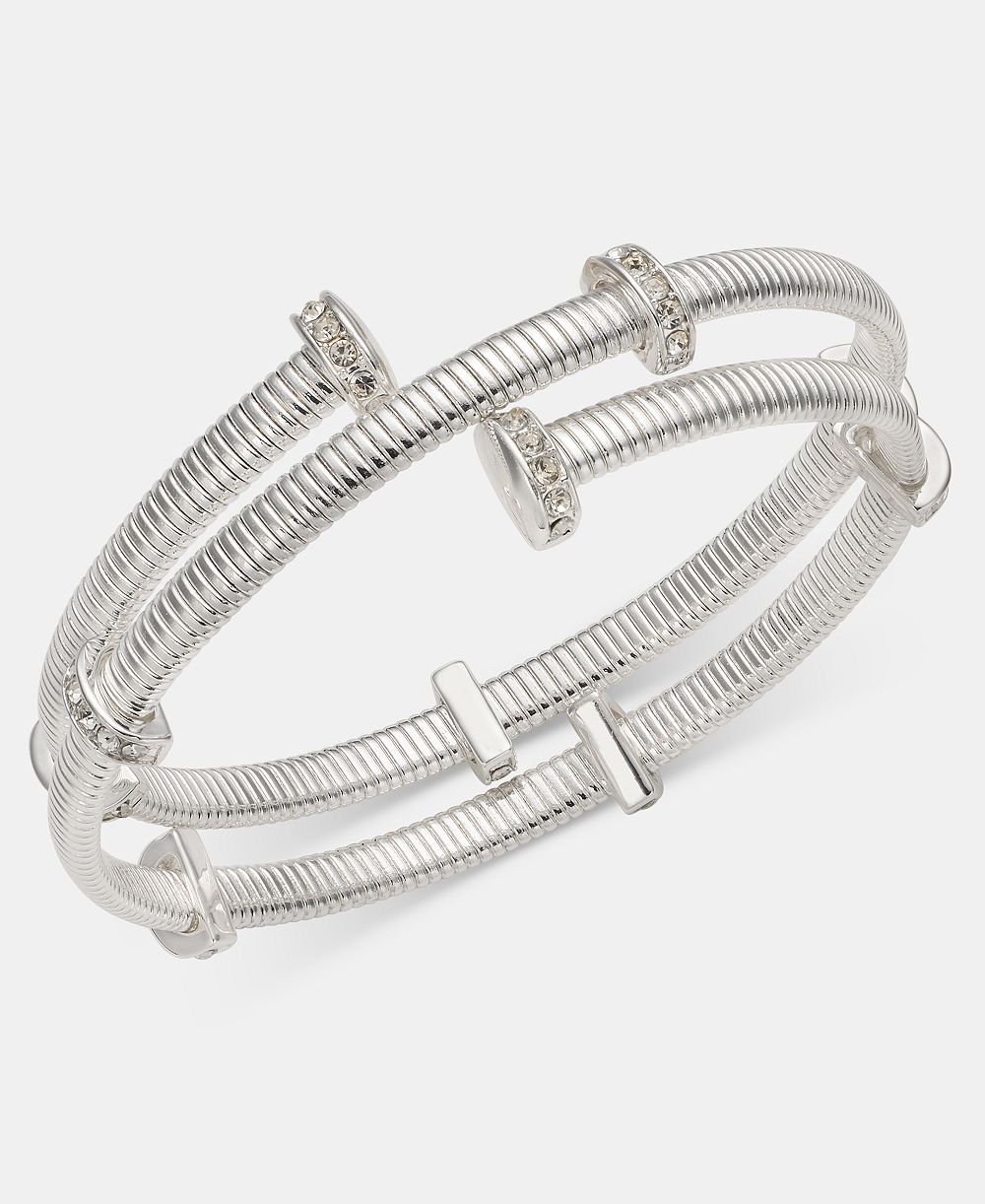 Браслет Anne Klein Pavé Rondelle Coil