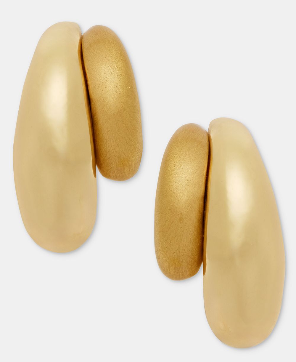 Anne Klein Серьги C-Hoop с объемным дизайном