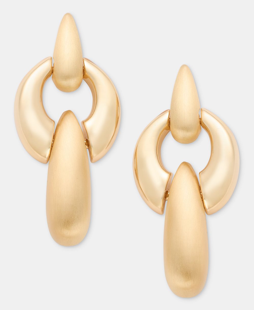 Серьги Anne Klein Puffy Linked Linear Drop