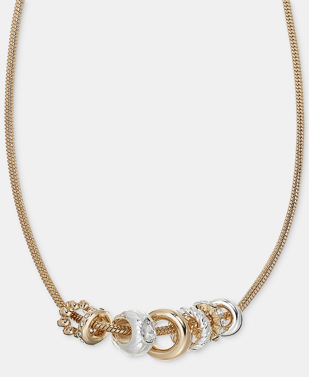 Ожерелье Anne Klein с подвеской Crystal Rondelle, 16" + 3" удлинитель