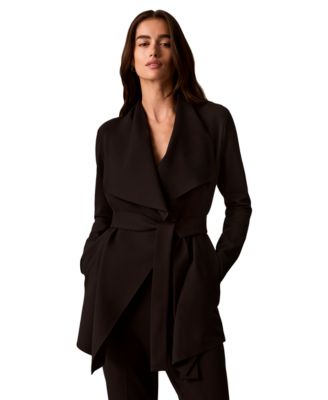 Женская куртка Calvin Klein с воротником и поясом