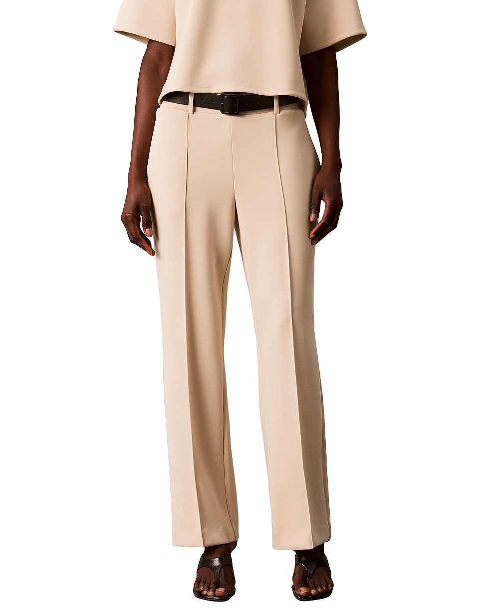 Calvin Klein Women's Pull-On High-Rise Wide-Leg Pants