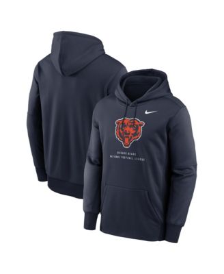Nike Men's Navy Chicago Bears Toss Sweep Therma-FIT Hoodie