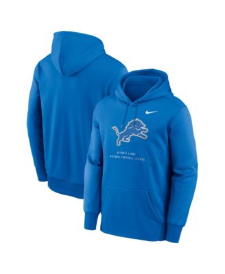 Мужское худи Nike Blue Detroit Lions Toss Sweep Therma-FIT