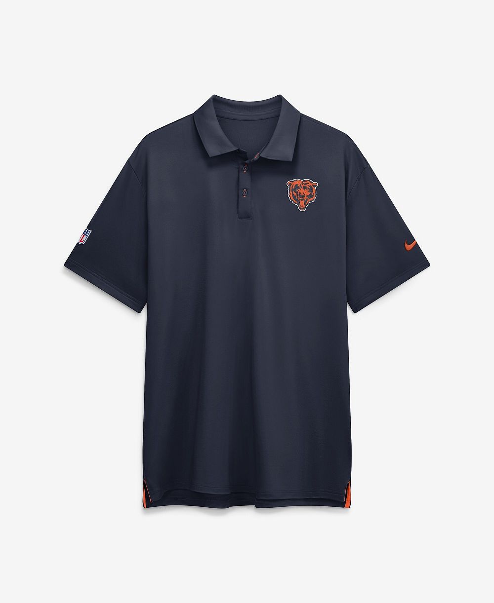 Мужская рубашка-поло Nike Chicago Bears Sideline Powerful Blocking Dri-FIT