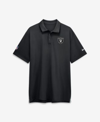Мужская рубашка-поло Nike Black Las Vegas Raiders Sideline Tour Dri-FIT