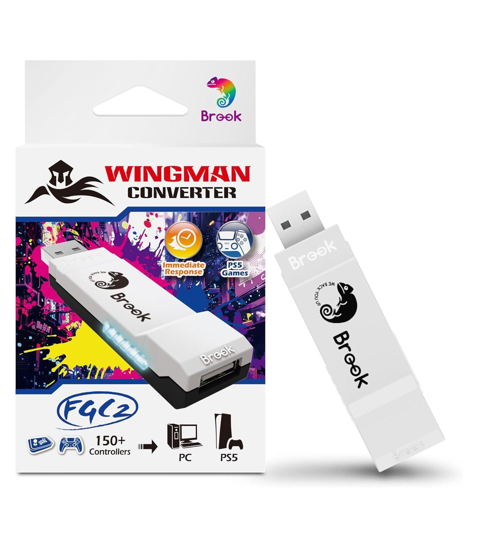 Brook Wingman FGC2 проводной адаптер контроллера для PlayStation 5 и PC