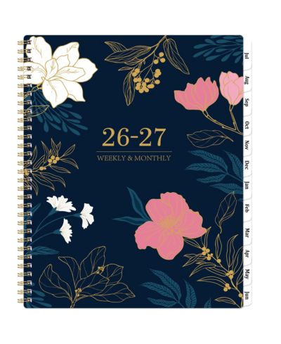 GNUADZ Academic Planner 2026-2027 Weekly Monthly Spiral Tabs