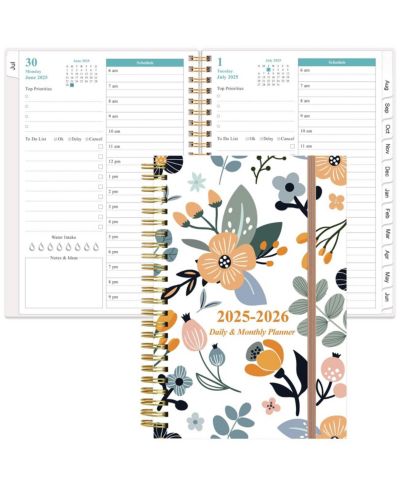 GNUADZ 2026-2027 Daily Monthly Planner 12 Tabs July-June