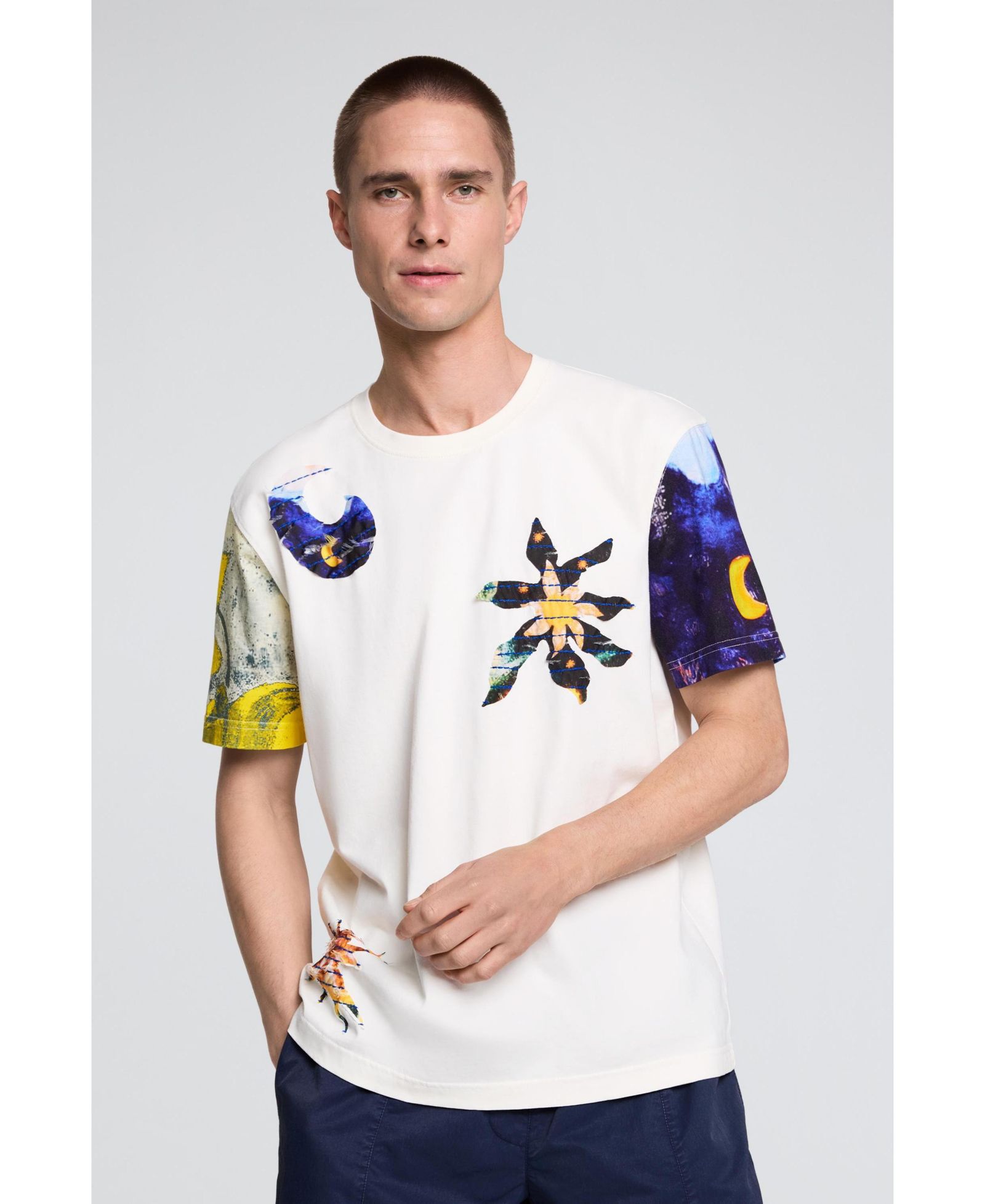 Desigual Men's Cosmos print T-shirt